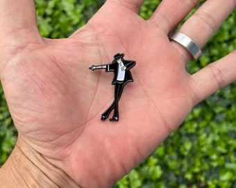 MJ style enamel pin