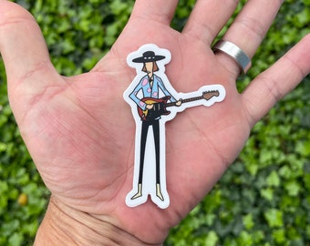 Texas Bluesman style sticker