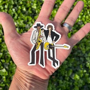 Bruce and Big Man style sticker