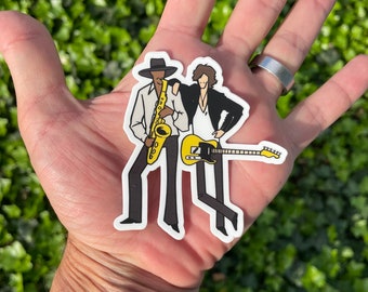 Bruce and Big Man style sticker