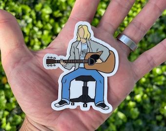 Kurt Unplugged Fan Art Sticker