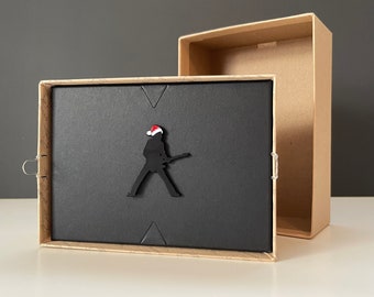 Bruce, Merry Christmas Baby, Enamel Pin (BLACK)