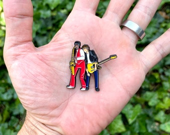 1978 Bruce & Big Man style enamel pin