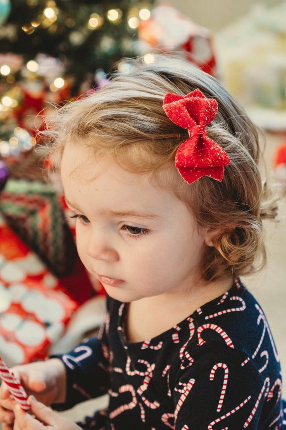 Oversized Glitter Bow Headband Girls Soft Accessories for Christmas Party Amazon.com : Zolyco Sparkle Glitter Sequin Bow Headband for  main image 2