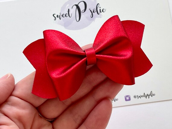 Red Suede Bow Headband Red Suede Bow Headband