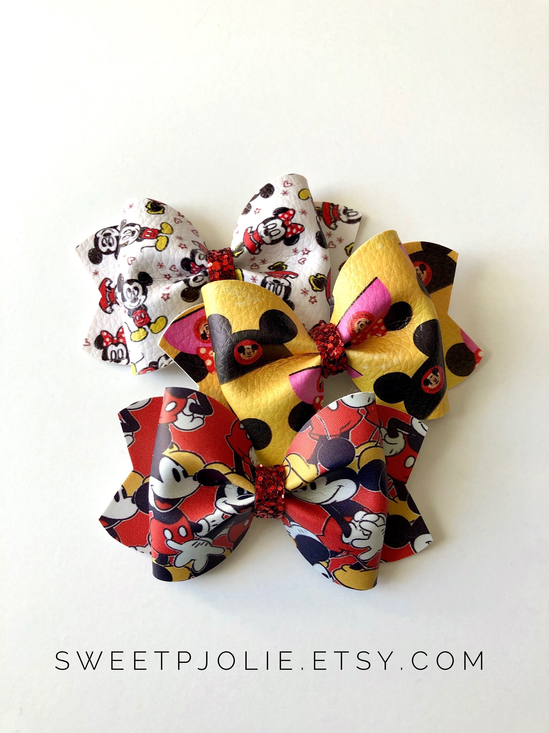 Disney Red and Gold Hair Accessory with Blue Bow Original Disney Princess Tiana Jasmine Rapunzel Cinderella  main image 2