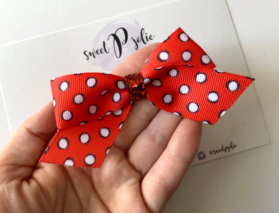 minnie mouse bow hair tie