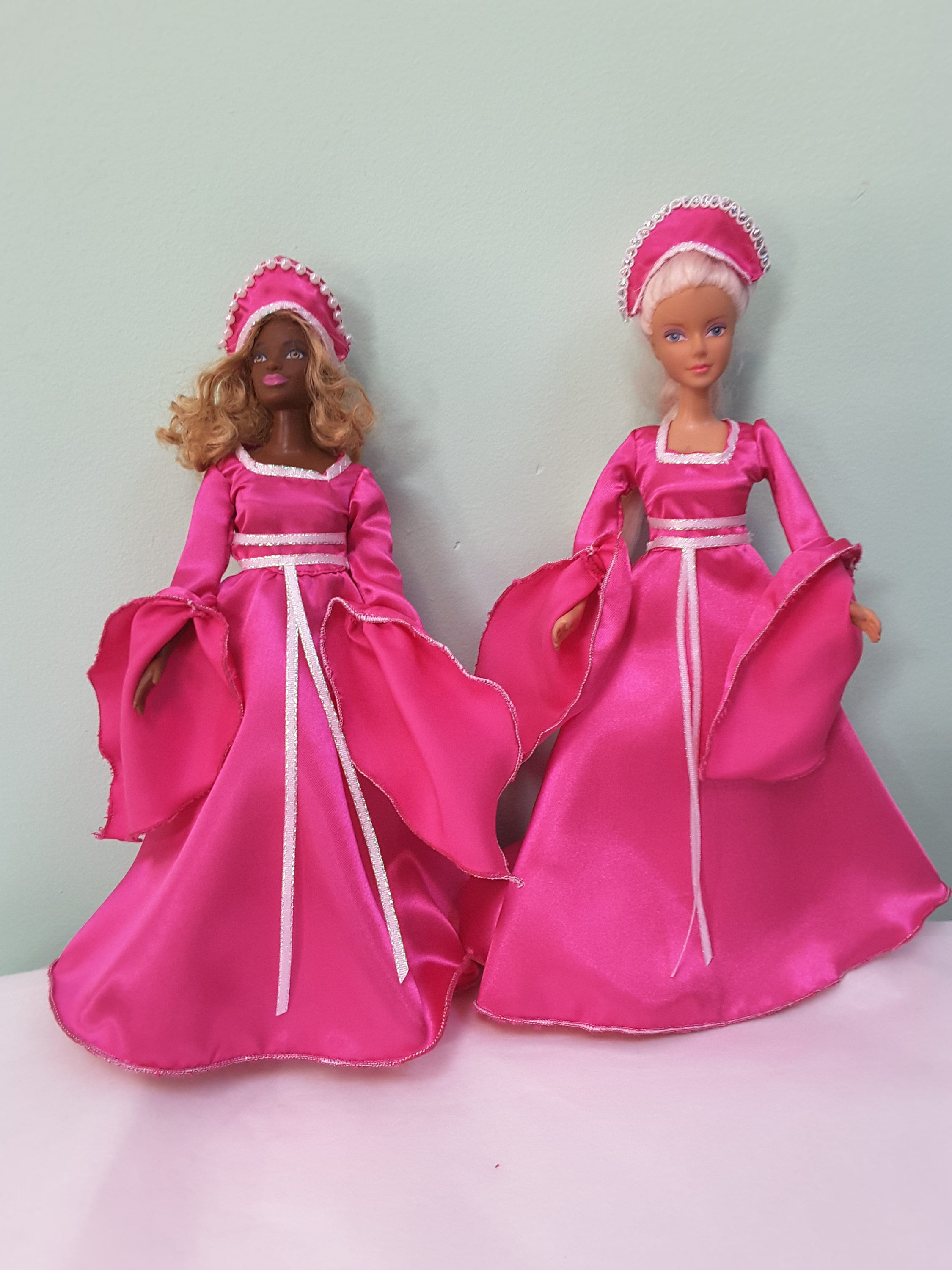 Tudor  Barbie/fashion Dolls Curvy-hot Pink-tudor - Etsy