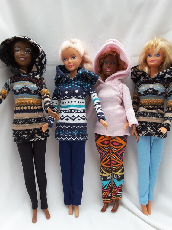 Hoodies With Leggings for Different 11.5 Inch Barbie Bodies 