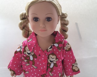 Pajamas for dolls such as the 18" american girl doll, and my life dolls, etc.