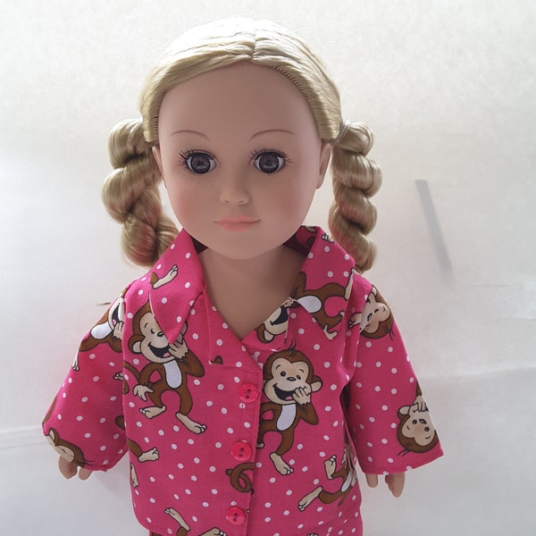 Pajamas for dolls such as the 18" american girl doll, and my life dolls, etc.