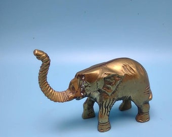 Vintage Brass Elephant Figurine