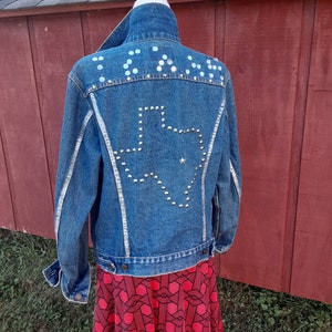 Levi's Jean Trucker Jacket 1980s Texas Bedazzled