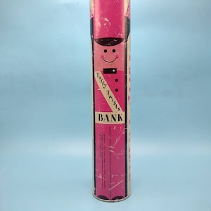 Taffy Twists Coin Bank Vintage Candy Advertising 1960s