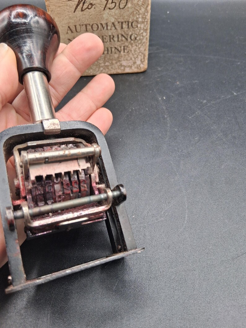 Vintage the Force No 150 Numbering Machine Stamp - Etsy