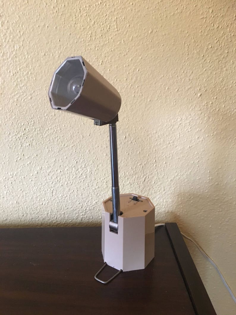Vintage Articulating Telescope Retro Desk Lamp Works Great