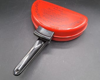 Vintage Mirro Enamel Omelet Pan French Omelet / Fluffy Omelet