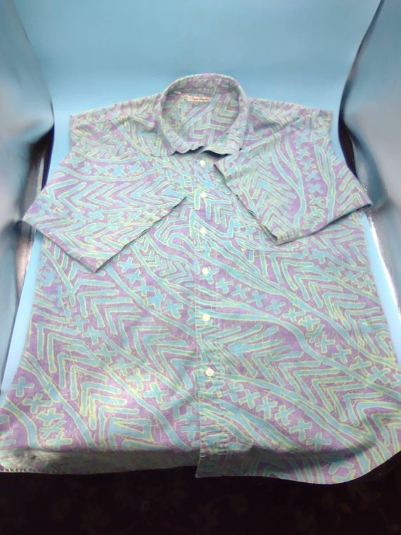 Size L Bugle Boy Surfer Shirt 90s Zack Morris Styl