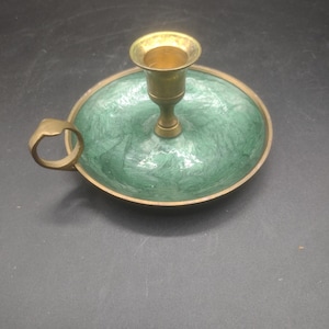 アンティーク雑貨 Antique Enamel Chamberstick Vintage Enamelware Chamber Candlestick Holder - Etsy
