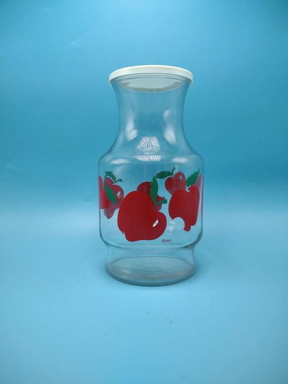 Juice Carafe Jug With Lid Anchor Hocking Etsy