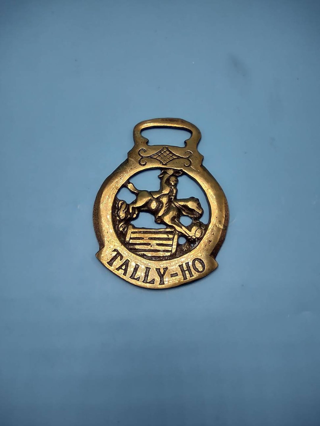 Brass Horse Bridle Ornament Tally Ho Made in England Vintage Etsy