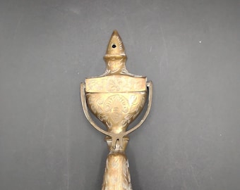 Brass Bell Doorknocker Etched Bells of Sarna Boho