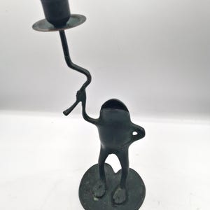 Vintage Frog Candlestick Holder