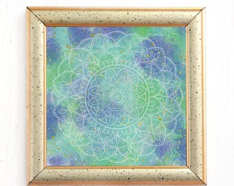 Blue Mandala Printable Art