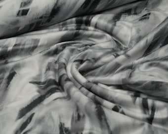 Lycra jersey funzionale sportivo a righe in jersey grigio