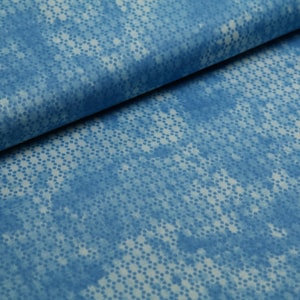 Cotton weave batik dots blue