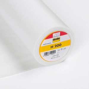 Vlieseline H200 iron-on interfacing Softline 90 cm white
