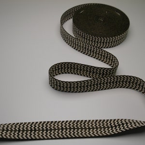 Edging tape by the meter 40 mm brown cream