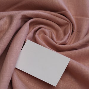 Linen uni old pink