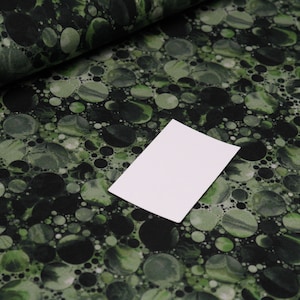 Cotton Jersey Kaja Batik Dots green