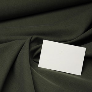 Trouser fabric stretch woven fabric Tencel cotton blend Hilco Virginia olive