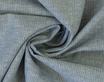 Linen cotton mix Swafing Paul stripes mint