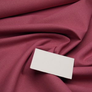 Cotton woven fabric plain old pink