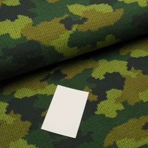 Sweat year-round sweat camouflage in knitting look green