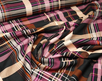 Viscose twill weave Hilco Isra checked