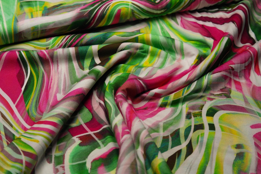 Jersey Viscose Hilco Lesedi Pattern Abstract - Etsy