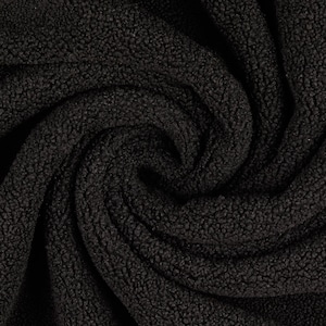 Faux fur plush black