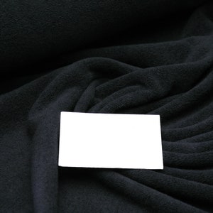 Organic Pico Terry Terry terry cloth plain black