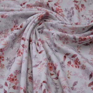 Jersey Organic Cotton Blumen Streublumen terra auf cremeweiß
