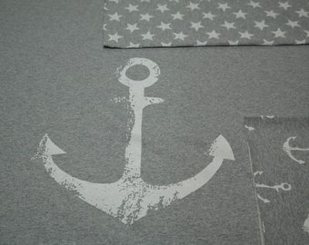 Panel Sweat Summer Sweat Anchor plus Combination Fabrics on Grey Melted