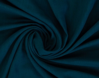 Swafing Mousseline Double Gaze Sorea aspect lin pétrole 749