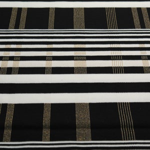 Knit viscose karo Lurex gold