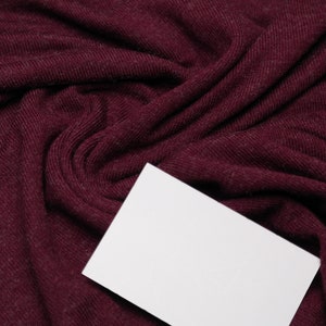 Knit viscose Hilco fine uni bourdeaux