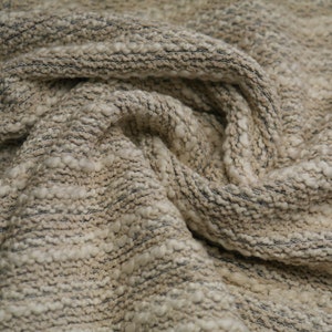 Knit stripes natural white beige