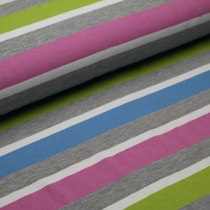 Jersey block stripes stripes multicolored