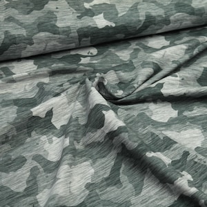 Sweat Hilco leicht angeraut Wild Camu Camouflage grau meliert